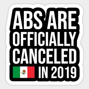 Funny Boxing - No Abs Needed - Mexican Boxer Ruiz Sticker